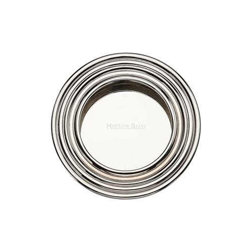 Round Reeded Flush Pull 