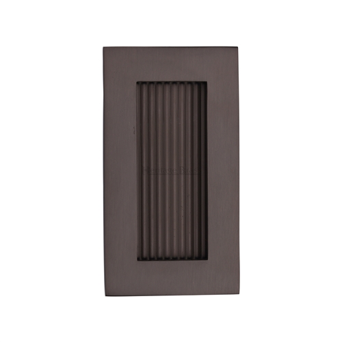 Reeded Rectangular Flush Pull 