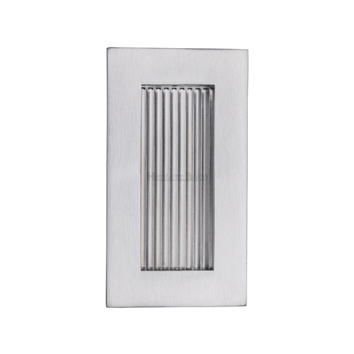 Reeded Rectangular Flush Pull 