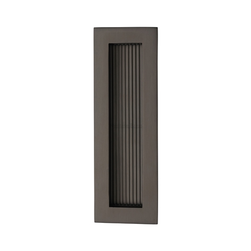 Reeded Rectangular Flush Pull 
