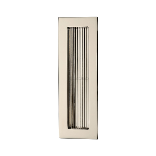 Reeded Rectangular Flush Pull 