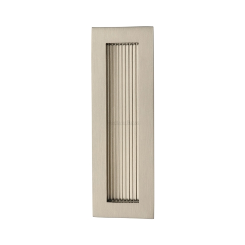 Reeded Rectangular Flush Pull 