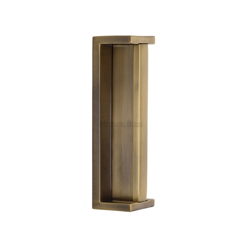 Heritage Brass Sliding Flush Pull