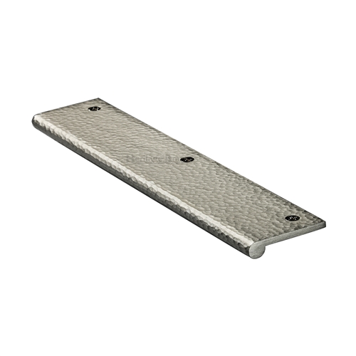 Edge Pull Cabinet Handle Hammered Design - 38mm Width
