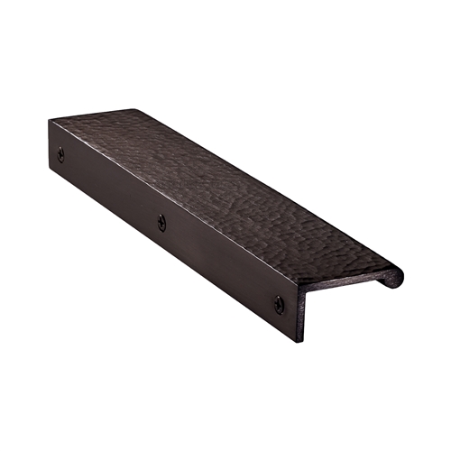 Edge Pull Cabinet Handle Hammered Design - 40mm Width