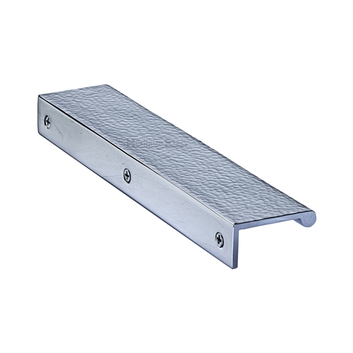 Edge Pull Cabinet Handle Hammered Design - 40mm Width