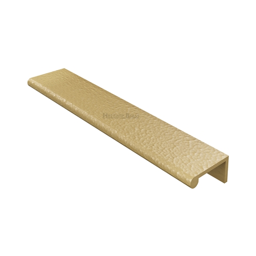 Edge Pull Cabinet Handle Hammered Design - 40mm Width