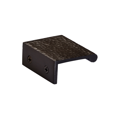 Edge Pull Cabinet Handle Hammered Design - 40mm Width