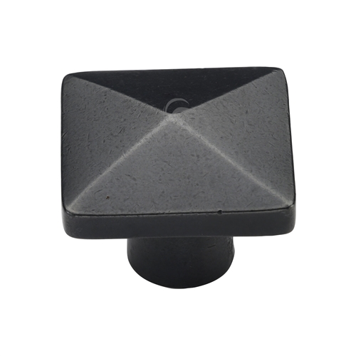 Rustic Bronze Square Pyramid Cabinet Knob