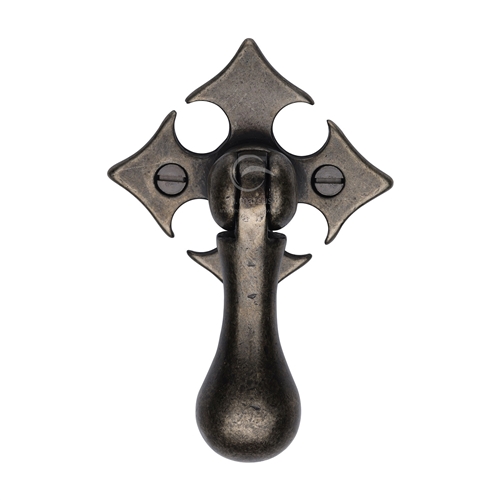 Rustic Bronze Fleur-De-Lys Cabinet Drop Pull