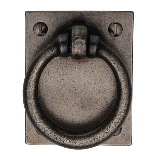 Rustic Bronze Ring Drop Pull On Plate