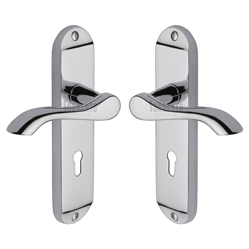 Aurora Door Handle on Plate