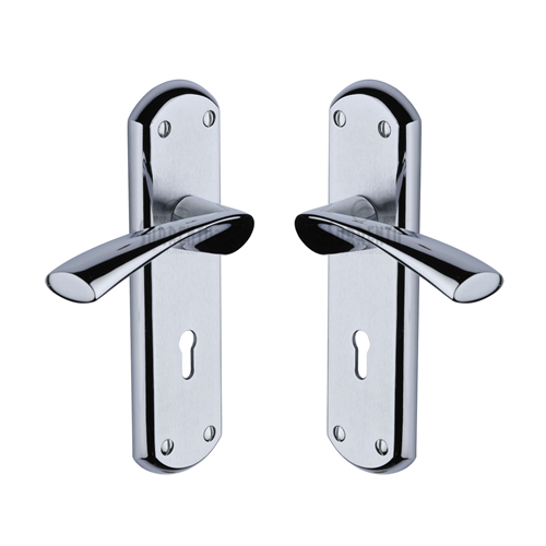 Atlanta Door Handle on Plate