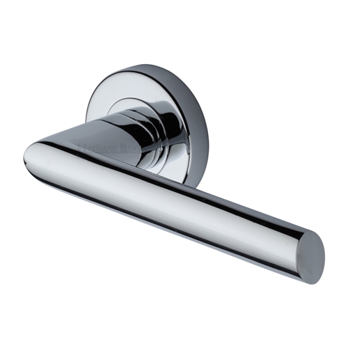 Mercury Door Handle on Round Rose