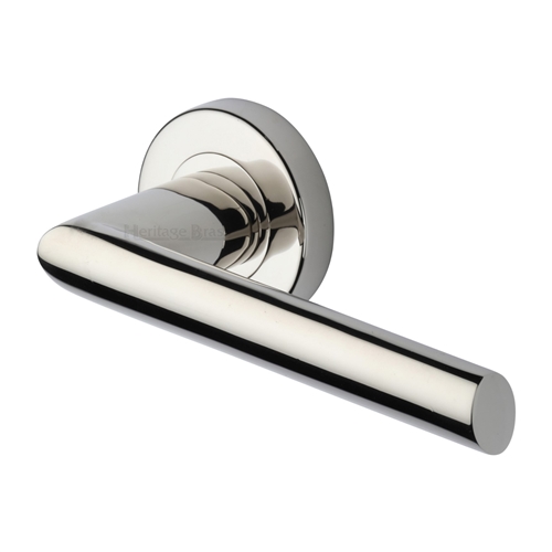 Mercury Door Handle on Round Rose