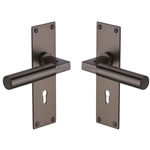 Bauhaus Door Handle on Plate