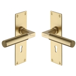 Bauhaus Door Handle on Plate