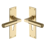 Bauhaus Door Handle on Plate