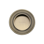 Round Reeded Flush Pull 