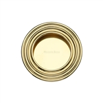 Round Reeded Flush Pull 