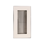 Reeded Rectangular Flush Pull 