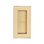 Reeded Rectangular Flush Pull 