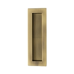 Reeded Rectangular Flush Pull 