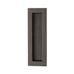 Reeded Rectangular Flush Pull 