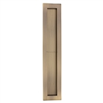 Reeded Rectangular Flush Pull 