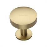 Domed Disc Cabinet Knob with Rose