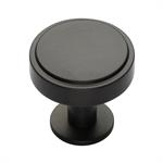 Stepped Disc Cabinet Knob with Rose