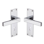 Metro Door Handle on Plate