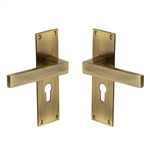 Metro Door Handle on Plate
