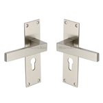 Metro Door Handle on Plate