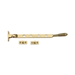 Heritage Brass Casement Window Stay Reeded Design