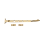 Heritage Brass Casement Window Stay Reeded Design