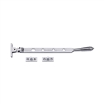 Heritage Brass Casement Window Stay Reeded Design