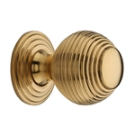 Reeded Cabinet Knob with Base