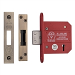 CE York British Standard 5 Lever Deadlock 3"