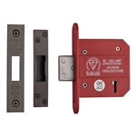 CE York British Standard 5 Lever Deadlock 3"