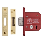 CE York British Standard 5 Lever Deadlock 3"
