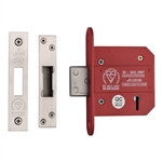 CE York British Standard 5 Lever Deadlock 3"