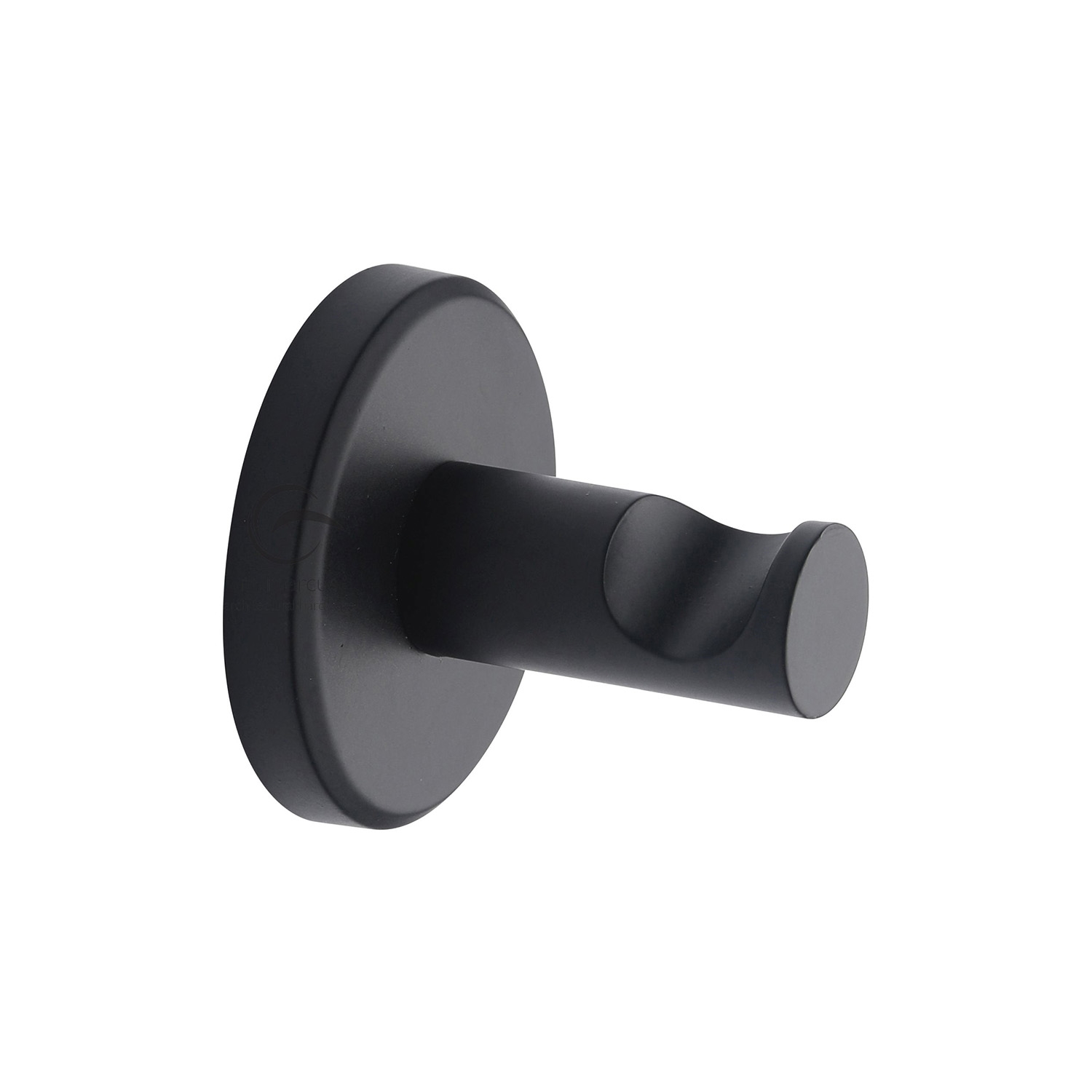 Bathroom Towel Robe Hook, Clothes and Coat Hook, Wall Mounted, Black finish