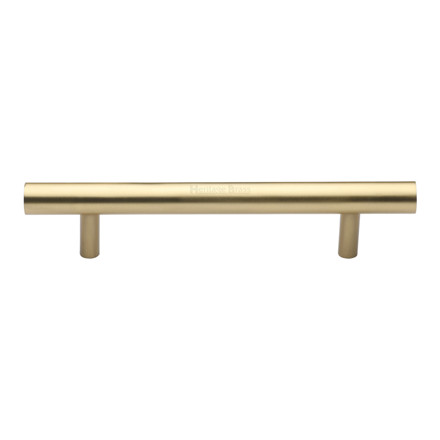 Heritage Brass Door Pull Handle Bar Design 203mm Satin Brass Finish