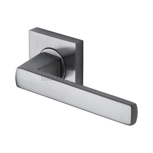 Axis Door Handle on Square Rose