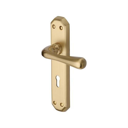 Heritage Brass Solid Brass Material Charlbury Design Door Handle V7050