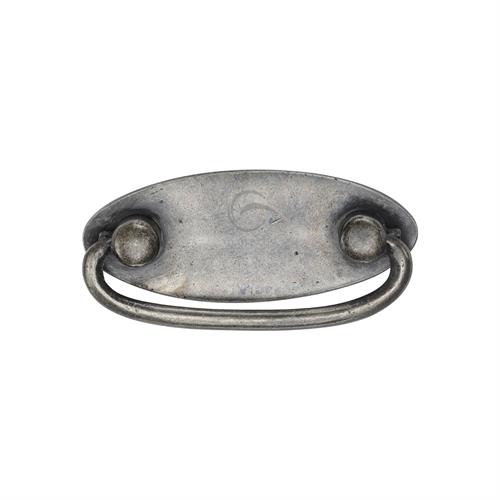 Pewter Oval Drop Pull